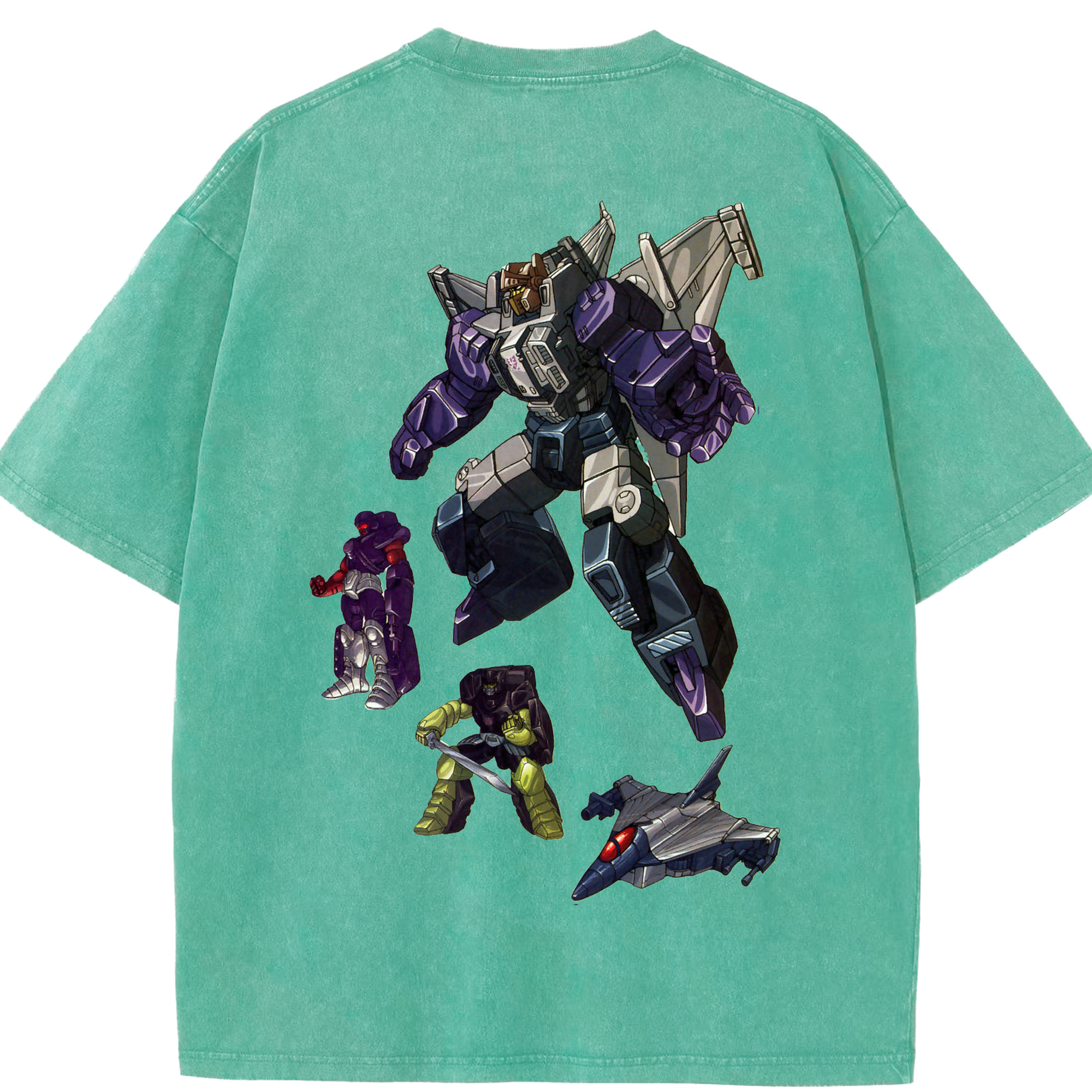 （画像用）  綿100% ヴィンテージ風 半袖Tシャツ（背面プリント）